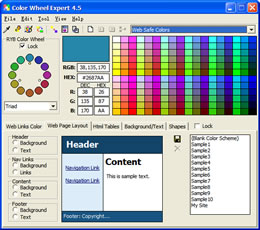 Click to view Color Wheel Expert 4.5 screenshot
